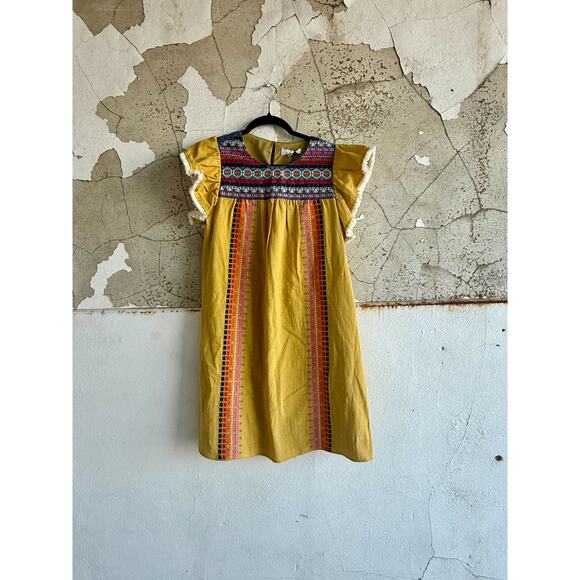 THML Dresses & Skirts - THML Yellow Mini Dress NWT Women’s Small 100% Cotton